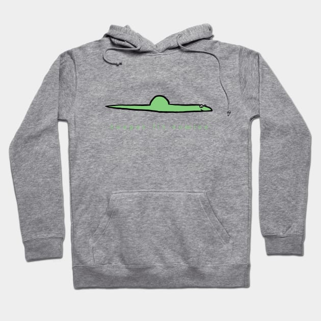 Well-fed snake Hoodie by Cooper Lit